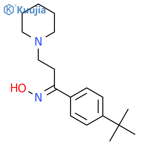1-PROPANONE, 1-[4-(1,1-DIMETHYLETHYL)PHENYL]-3-(1-PIPERIDINYL)-, OXIME structure