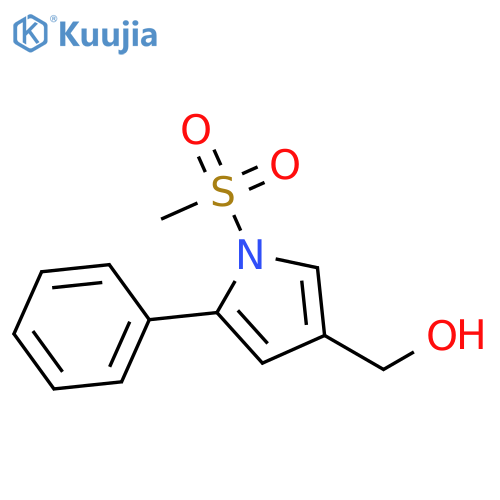 1H-Pyrrole-3-methanol, 1-(methylsulfonyl)-5-phenyl- structure