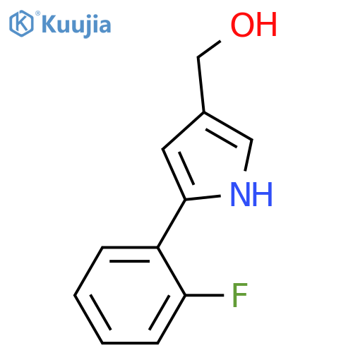 5-(2-Fluorophenyl)-1H-pyrrole-3-methanol structure