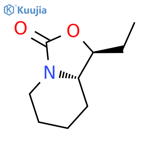 3H-Oxazolo[3,4-a]pyridin-3-one, 1-ethylhexahydro-, cis- structure