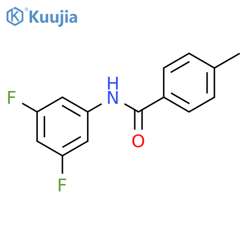 N-(3,5-difluorophenyl)-4-methylbenzamide structure