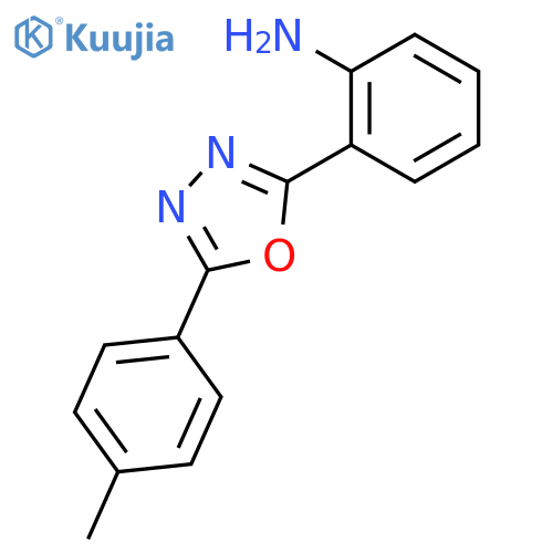 Benzenamine, 2-[5-(4-methylphenyl)-1,3,4-oxadiazol-2-yl]- structure