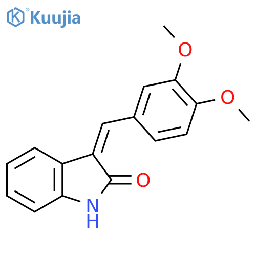 (3Z)-3-[(3,4-Dimethoxyphenyl)methylidene]-1H-indol-2-one structure
