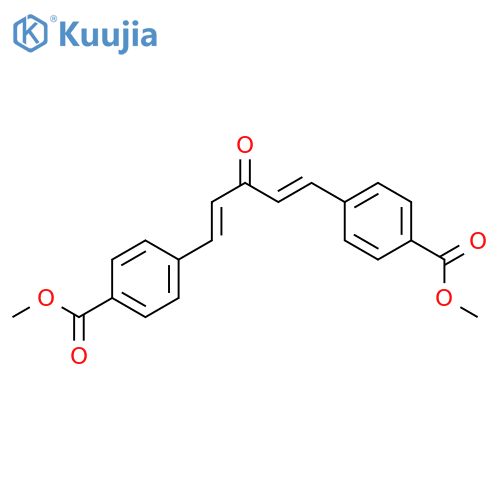 Dimethyl 4,4'-((1E,4E)-3-oxopenta-1,4-diene-1,5-diyl)dibenzoate structure