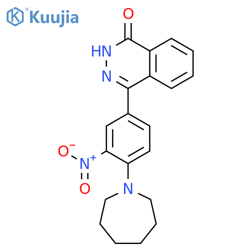 1(2H)-Phthalazinone, 4-[4-(hexahydro-1H-azepin-1-yl)-3-nitrophenyl]- structure