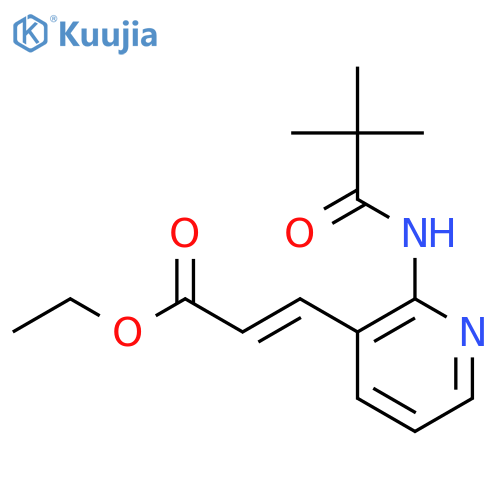 Ethyl 3-(2-trimethylacetamido-3-pyridyl)acrylate structure