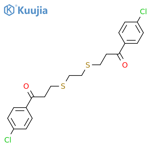 1-(4-CHLOROPHENYL)-3-[(2-([3-(4-CHLOROPHENYL)-3-OXOPROPYL]SULFANYL)ETHYL)SULFANYL]-1-PROPANONE structure