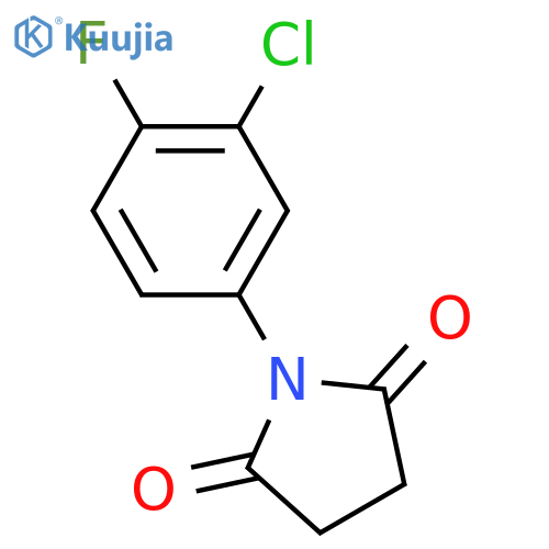 1-(3-CHLORO-4-FLUOROPHENYL)DIHYDRO-1H-PYRROLE-2,5-DIONE structure