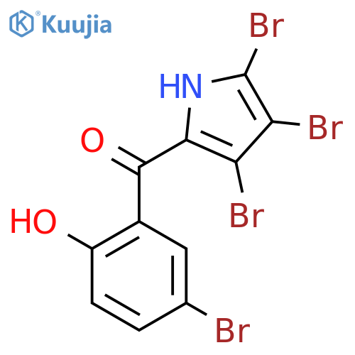 (5-bromo-2-hydroxyphenyl)(3,4,5-tribromo-1H-pyrrol-2-yl)methanone structure