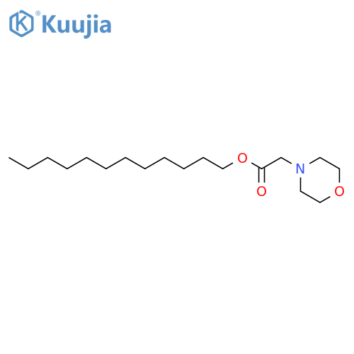 4-Morpholineacetic acid, dodecyl ester structure