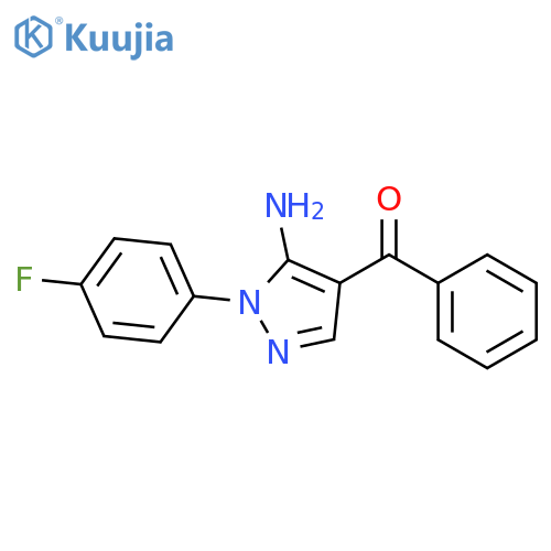 METHANONE, [5-AMINO-1-(4-FLUOROPHENYL)-1H-PYRAZOL-4-YL]PHENYL- structure