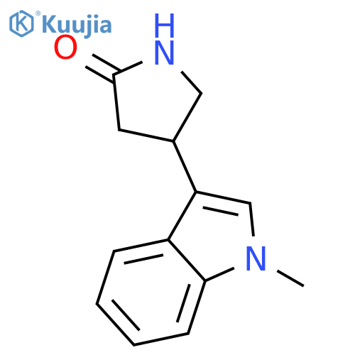 4-(1-methyl-1H-indol-3-yl)pyrrolidin-2-one structure