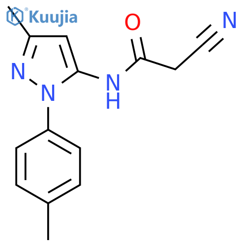 2-Cyano-N-3-Methyl-1-(4-Methylphenyl)-1h-Pyrazol-5-YlAcetamide structure