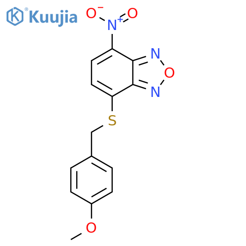 4-((4-Methoxybenzyl)thio)-7-nitrobenzo[c][1,2,5]oxadiazole structure