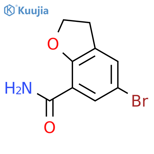5-Bromo-2,3-dihydrobenzofuran-7-carboxamide structure