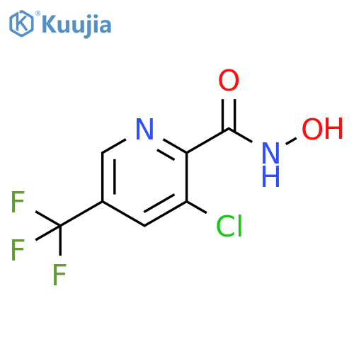 3-chloro-N-hydroxy-5-(trifluoromethyl)pyridine-2-carboxamide structure