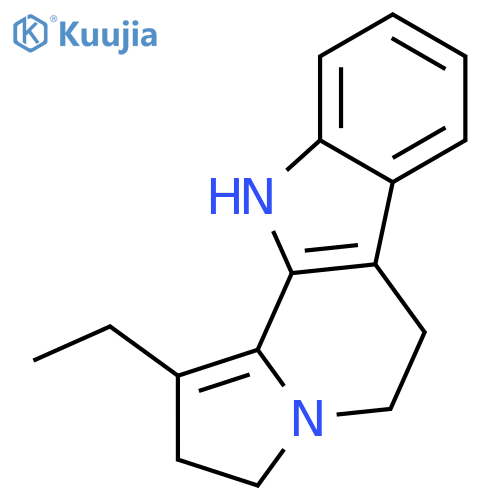 3H-Indolizino[8,7-b]indole, 1-ethyl-2,5,6,11-tetrahydro- structure