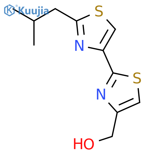 [2,4'-BITHIAZOLE]-4-METHANOL, 2'-(2-METHYLPROPYL)- structure