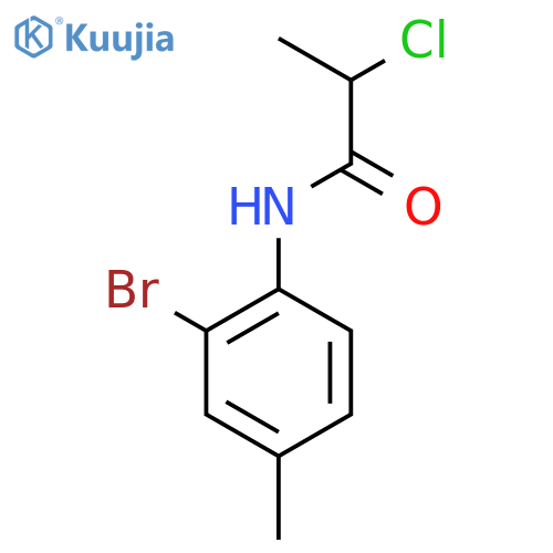 N-(2-Bromo-4-methylphenyl)-2-chloropropanamide structure