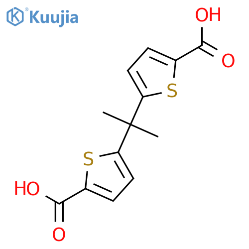 2-Thiophenecarboxylic acid, 5,5'-(1-methylethylidene)bis- structure