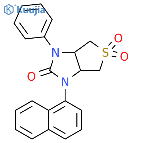 1-(naphthalen-1-yl)-3-phenyl-hexahydro-1H-5lambda6-thieno3,4-dimidazole-2,5,5-trione structure