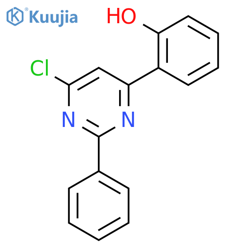 Phenol, 2-(6-chloro-2-phenyl-4-pyrimidinyl)- structure