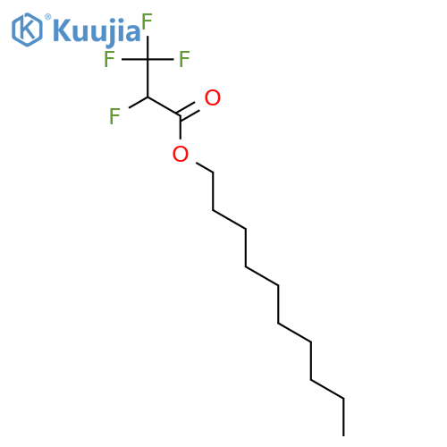 Propanoic acid, 2,3,3,3-tetrafluoro-, decyl ester structure