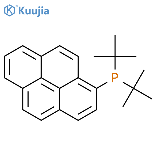 PHOSPHINE, BIS(1,1-DIMETHYLETHYL)-1-PYRENYL- structure