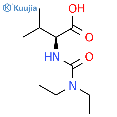 L-VALINE, N-[(DIETHYLAMINO)CARBONYL]- structure