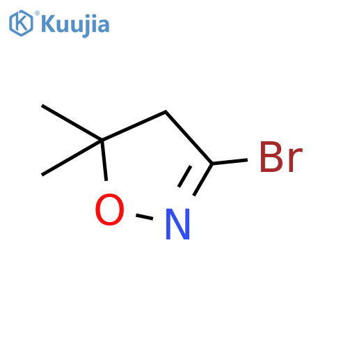 3-Bromo-5,5-dimethyl-4,5-dihydro-1,2-oxazole structure