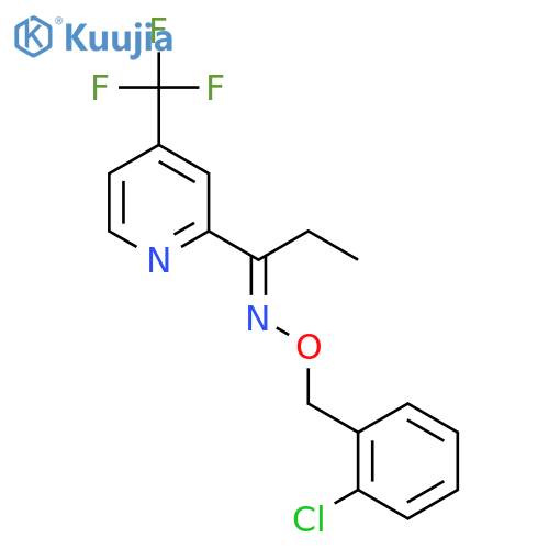 1-[4-(trifluoromethyl)-2-pyridinyl]-1-propanone O-(2-chlorobenzyl)oxime structure
