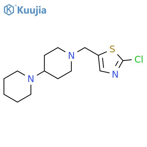 1'-[(2-chloro-1,3-thiazol-5-yl)methyl]-1,4'-bipiperidine structure