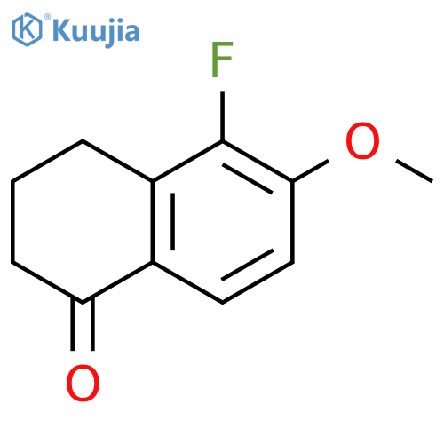 5-fluoro-6-methoxy-1,2,3,4-tetrahydronaphthalen-1-one structure