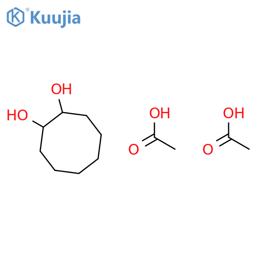 1,2-Cyclooctanediol, diacetate, trans- structure