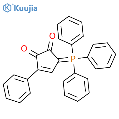 3-Cyclopentene-1,2-dione, 3-phenyl-5-(triphenylphosphoranylidene)- structure