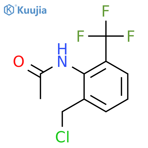 Acetamide, N-[2-(chloromethyl)-6-(trifluoromethyl)phenyl]- structure
