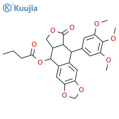 2,7'-Cyclo-3',4,4',5,5',7-hexahydroxy-8,8'-lignan-9',9-olide; (7R,7'R,8R,8'R)-form, 4,5-Methylene, 3',4',5'-tri-Me ether, 7-butanoyl structure