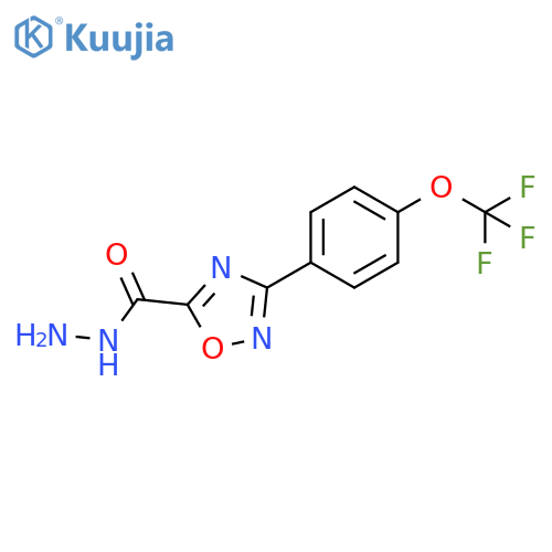 3-(4-(Trifluoromethoxy)phenyl)-1,2,4-oxadiazole-5-carbohydrazide structure
