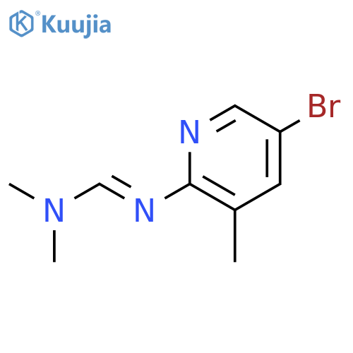 N'-(5-bromo-3-methyl-pyridin-2-yl)-N,N-dimethyl-formamidine structure