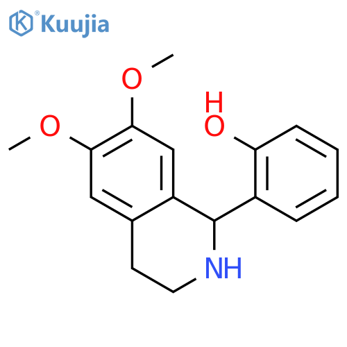 Phenol, 2-(1,2,3,4-tetrahydro-6,7-dimethoxy-1-isoquinolinyl)- structure