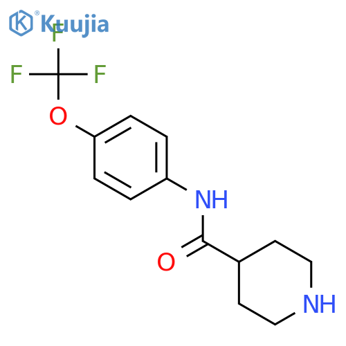 N-(4-Trifluoromethoxyphenyl)piperidine-4-carboxamide structure