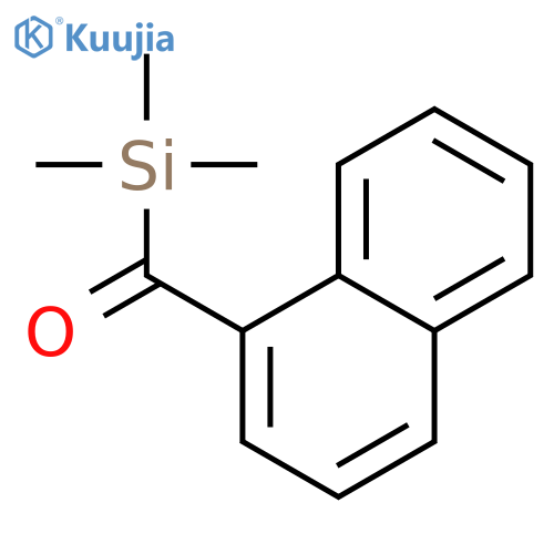 Silane, trimethyl(1-naphthalenylcarbonyl)- structure