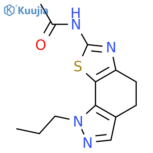Acetamide,N-(4,5-dihydro-1-propyl-1H-pyrazolo[4,3-g]benzothiazol-7-yl)- structure