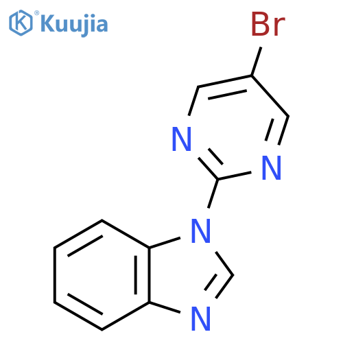 1-(5-bromopyrimidin-2-yl)-1H-benzimidazole structure