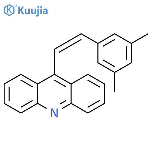 Acridine, 9-[2-(3,5-dimethylphenyl)ethenyl]-, (Z)- structure