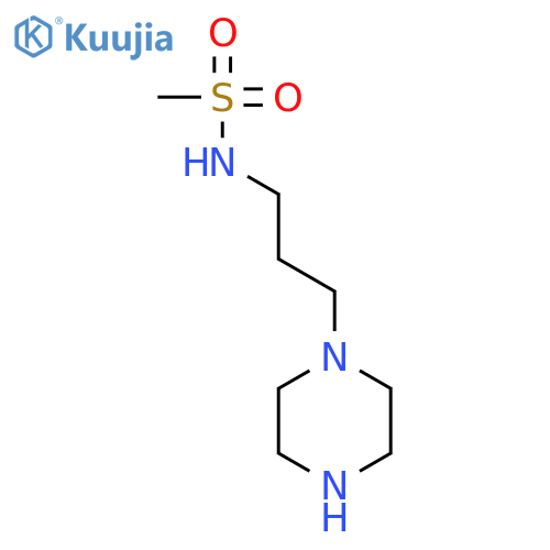 Methanesulfonamide, N-[3-(1-piperazinyl)propyl]- structure