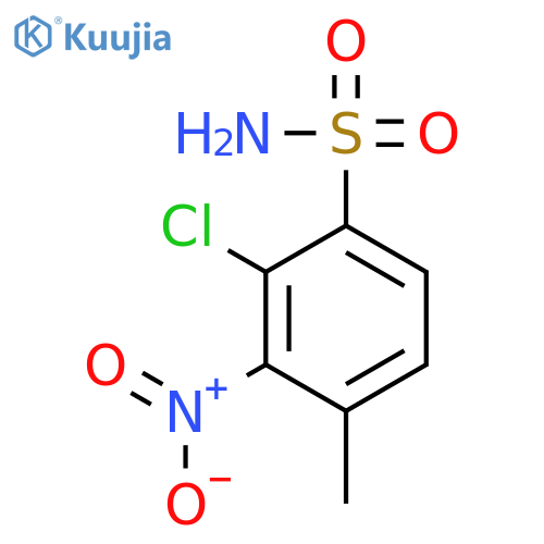 Benzenesulfonamide, 2-chloro-4-methyl-3-nitro- structure