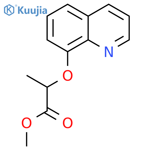 Propanoic acid, 2-(8-quinolinyloxy)-, methyl ester structure