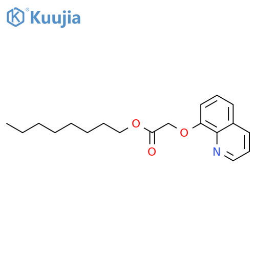 Acetic acid, (8-quinolinyloxy)-, octyl ester structure