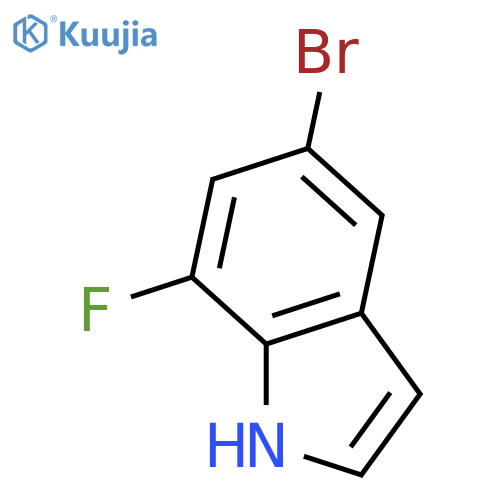5-Bromo-7-fluoro-1H-indole structure